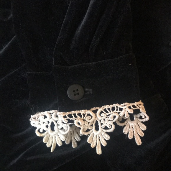 Maternite Black Velvet Size Small Adjustable Dress. - Picture 9 of 13